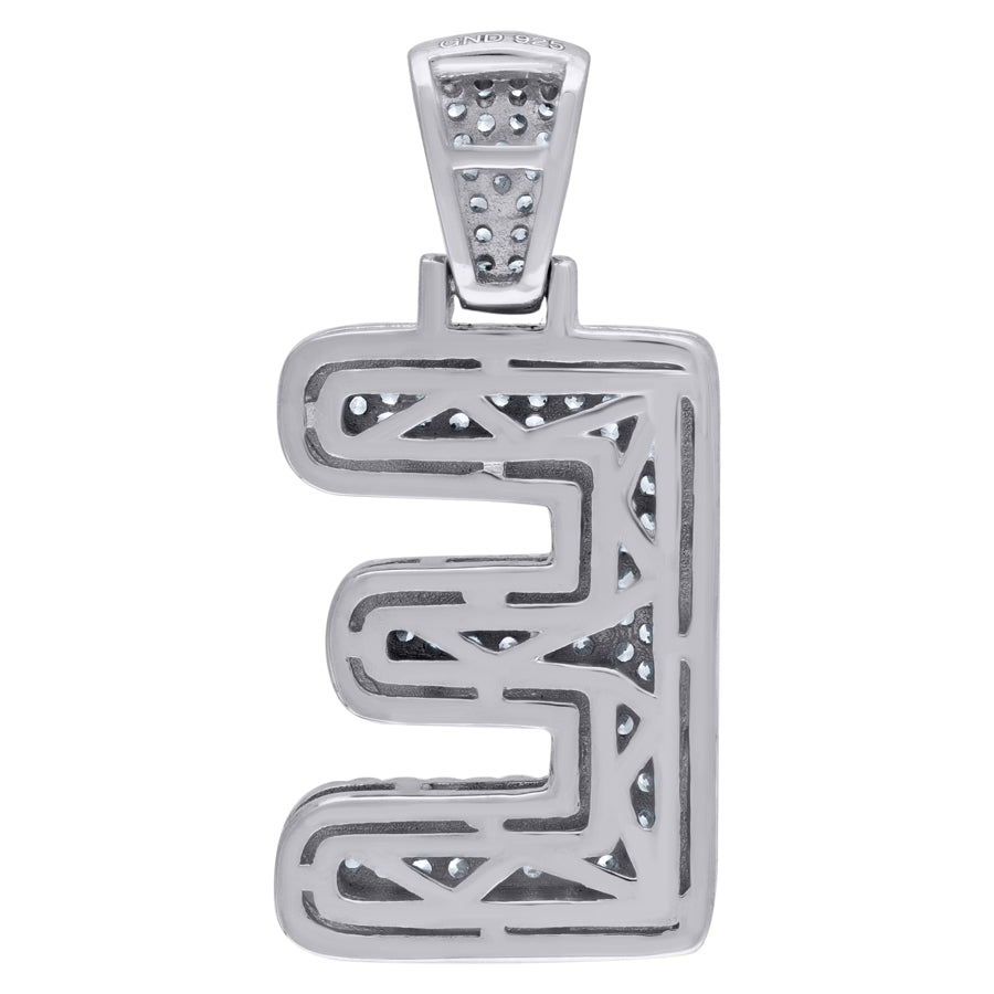 925-Silver Pendant "E" Initial