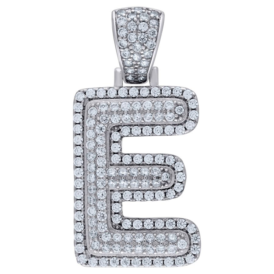 925-Silver Pendant "E" Initial