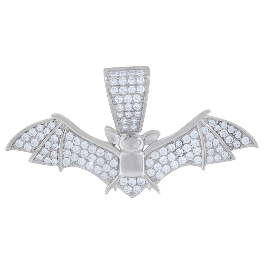 925 Sterling Silver Bat Animal Pendant