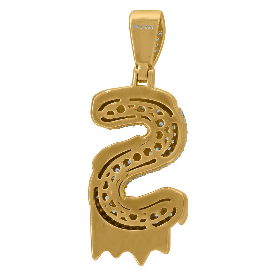 925 Sterling Silver Initial Letter "S" Pendant
