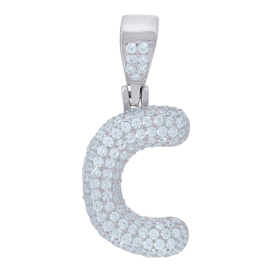 925 Cz Initial Pendant