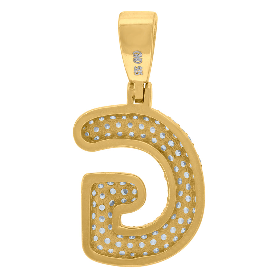 925 Cz Initial Pendant