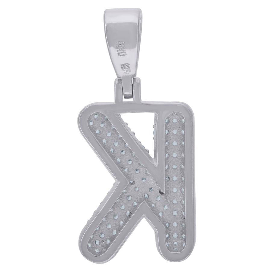925 Cz Initial Pendant