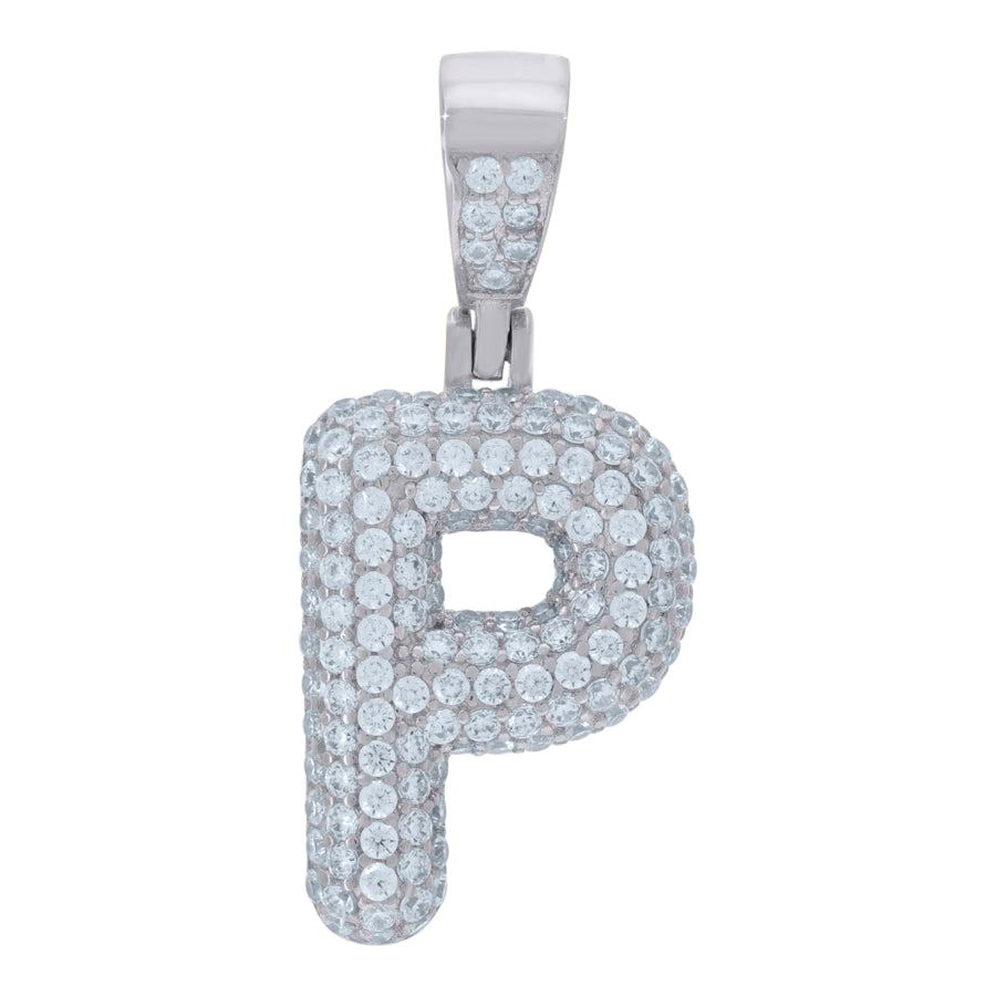 925 Cz Initial Pendant