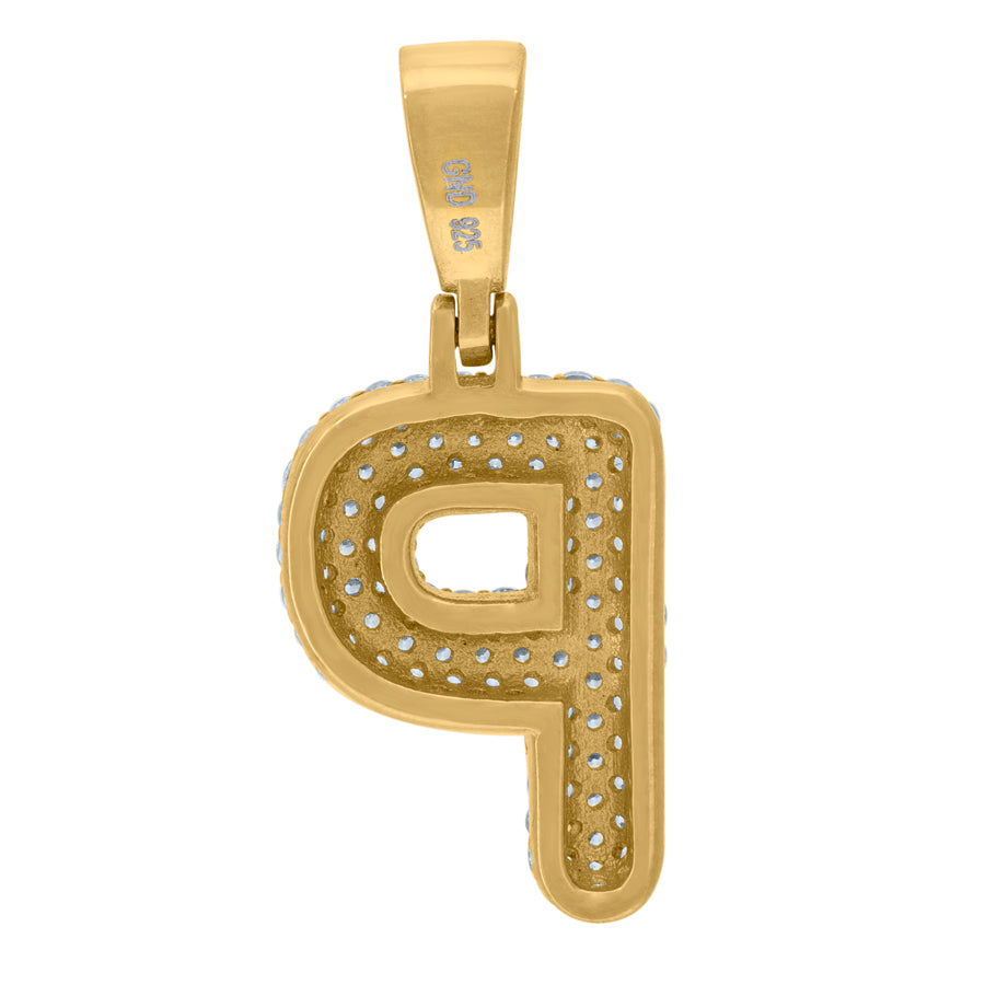 925 Cz Initial Pendant