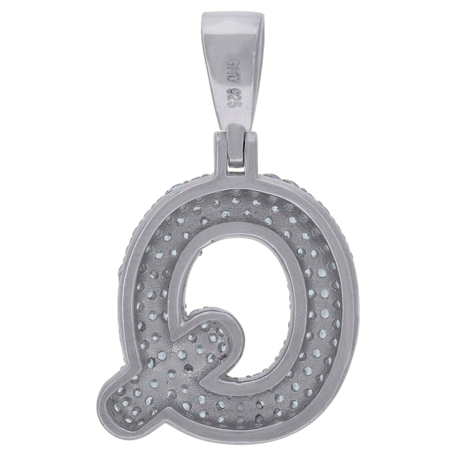 925 Cz Initial Pendant