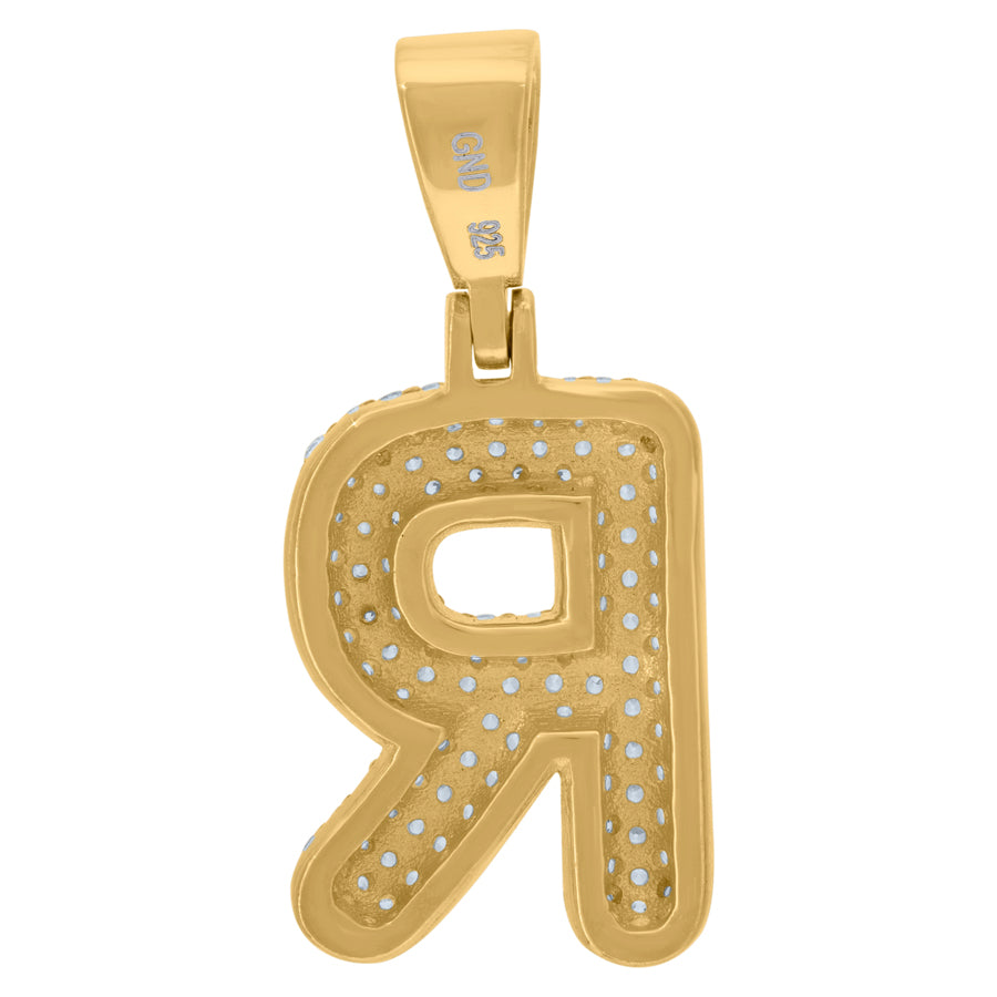 925 Cz Initial Pendant