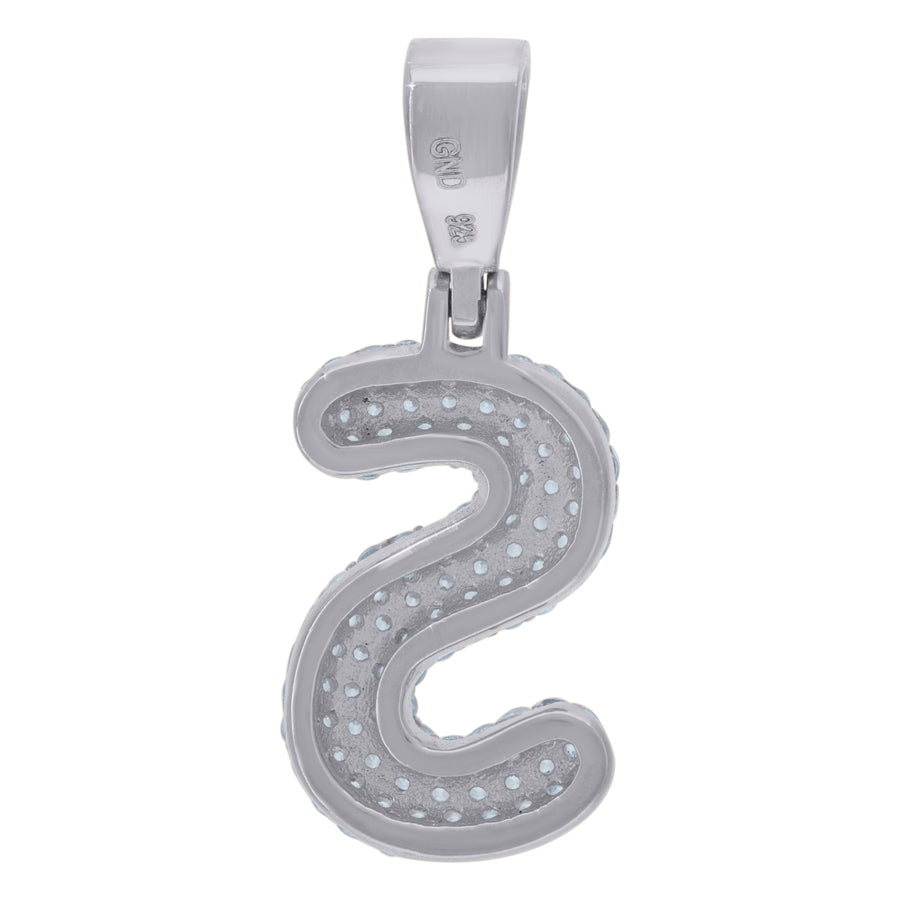 925 Cz Initial Pendant