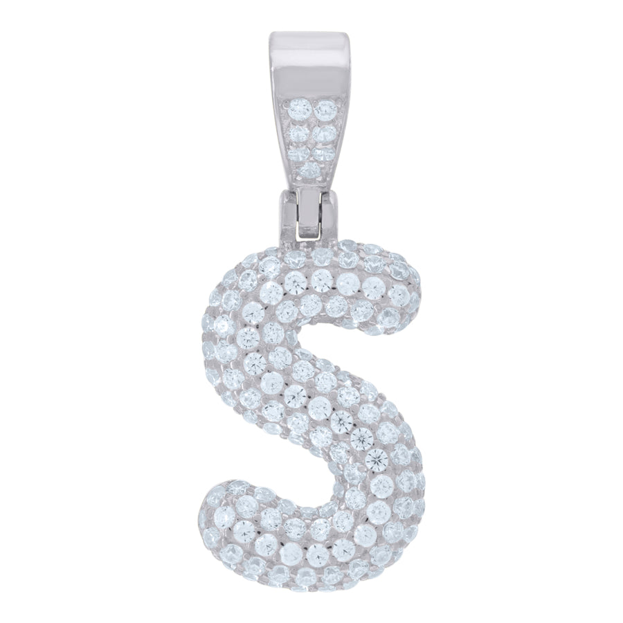925 Cz Initial Pendant