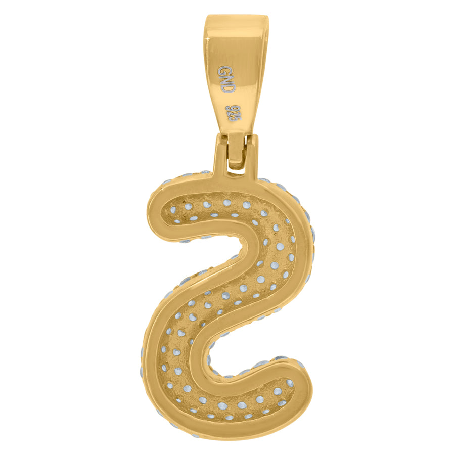925 Cz Initial Pendant