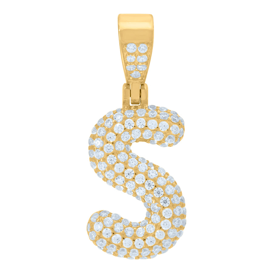 925 Cz Initial Pendant