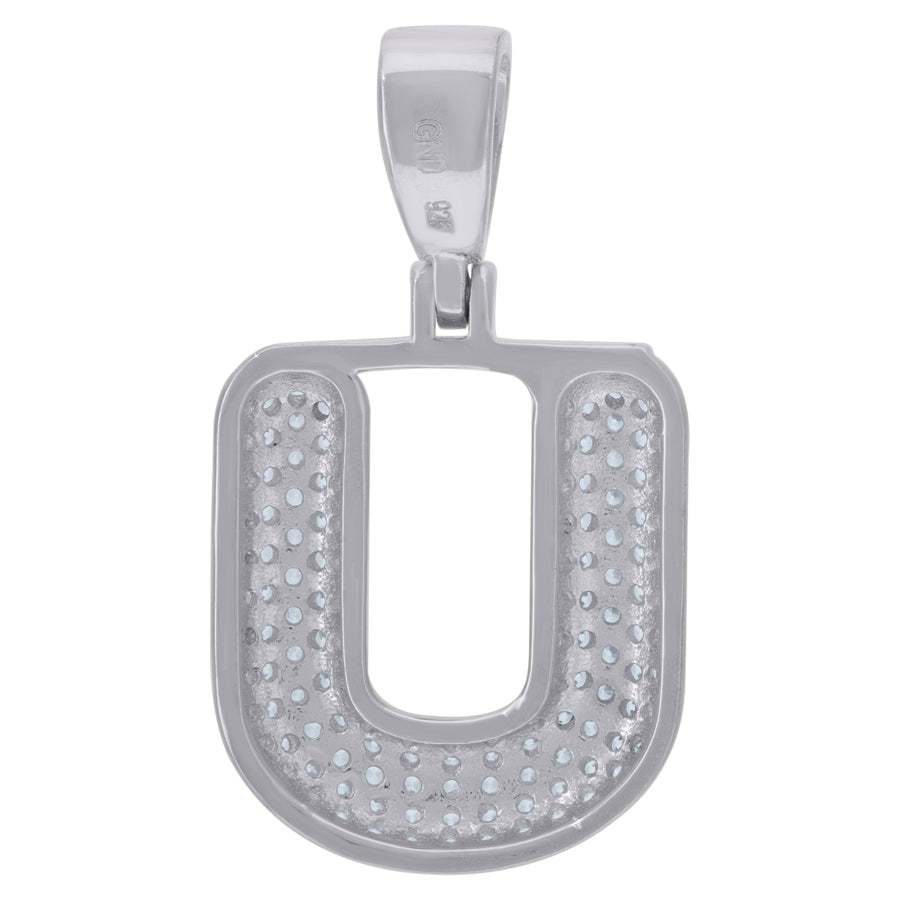 925 Cz Initial Pendant