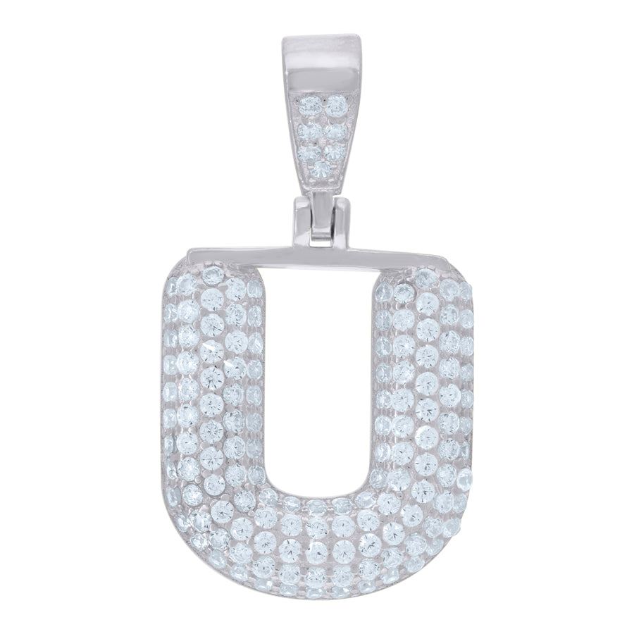 925 Cz Initial Pendant