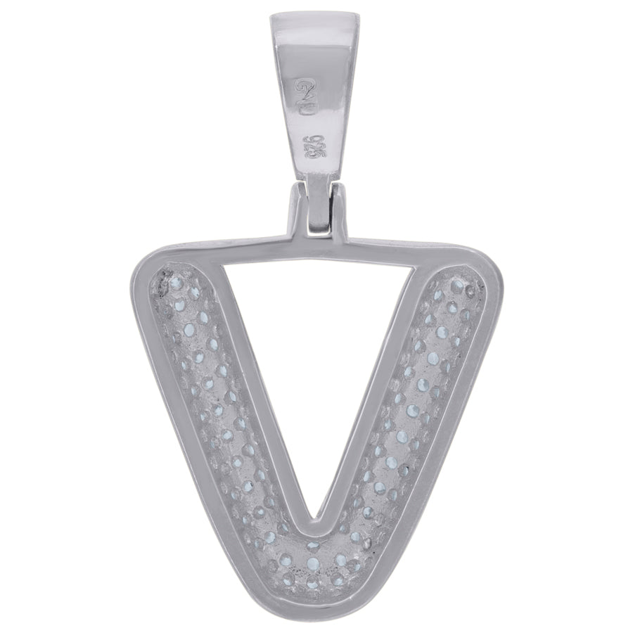 925 Cz Initial Pendant