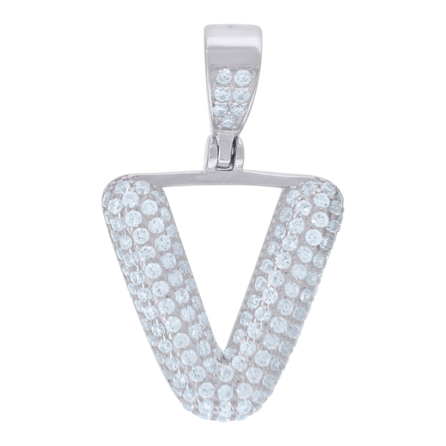 925 Cz Initial Pendant