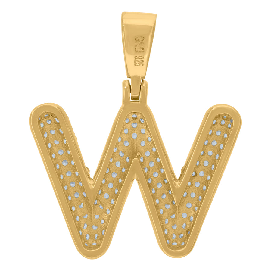 925 Cz Initial Pendant