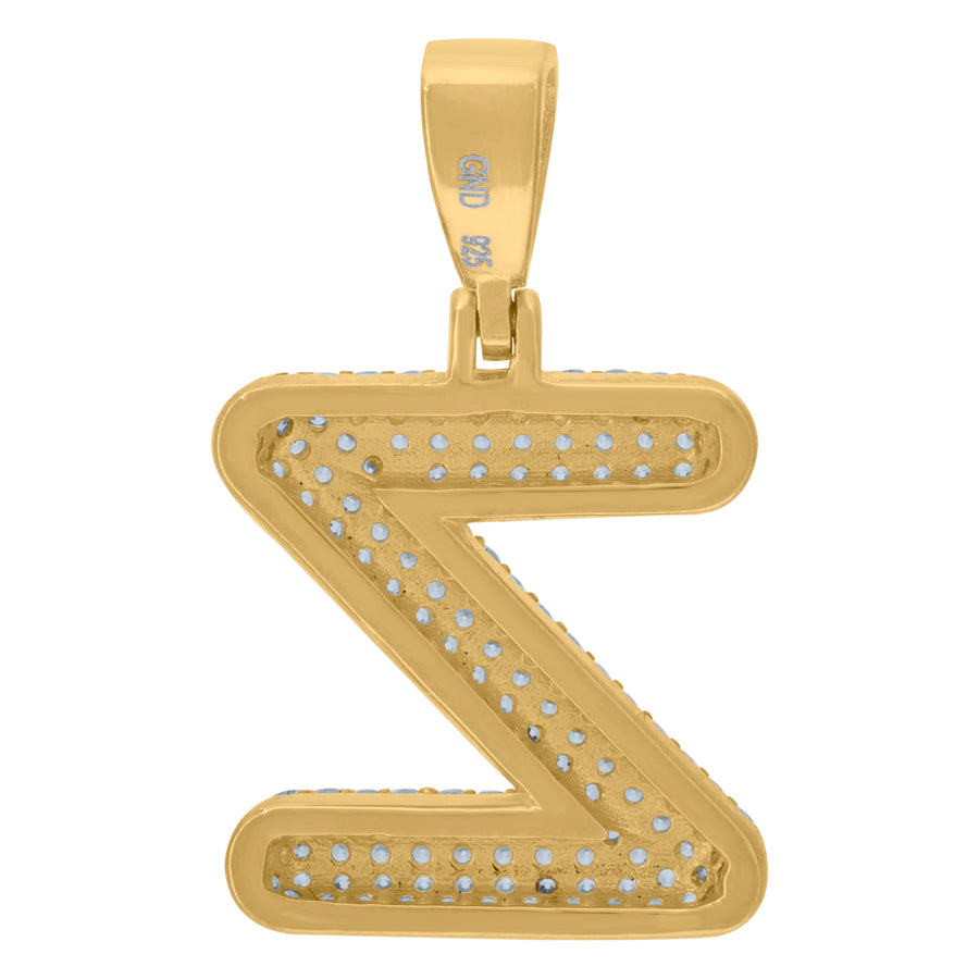 925 Cz Initial Pendant