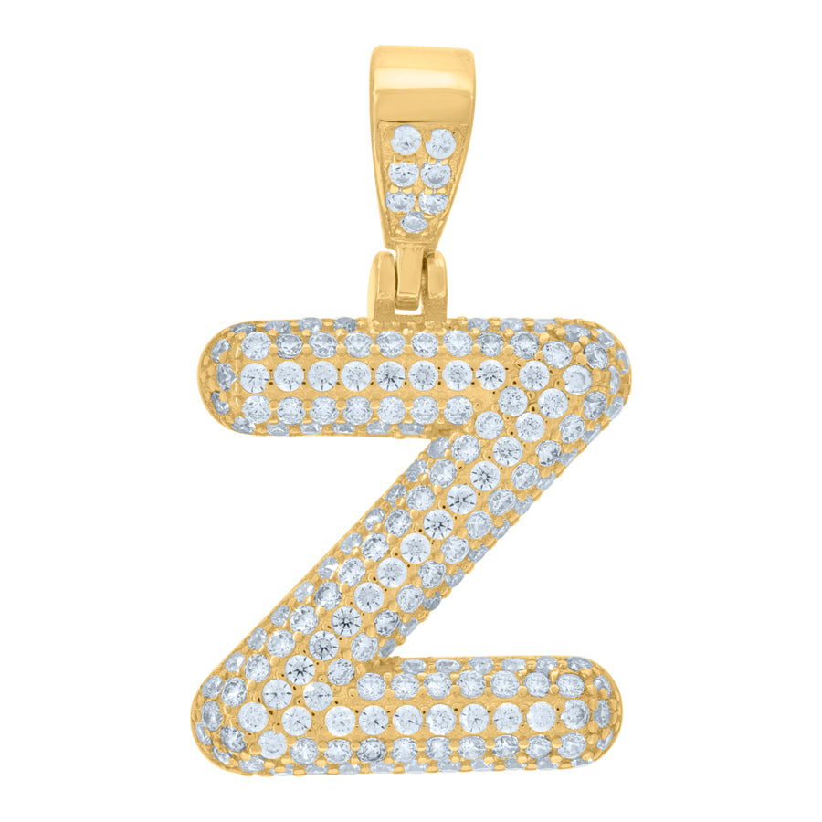 925 Cz Initial Pendant