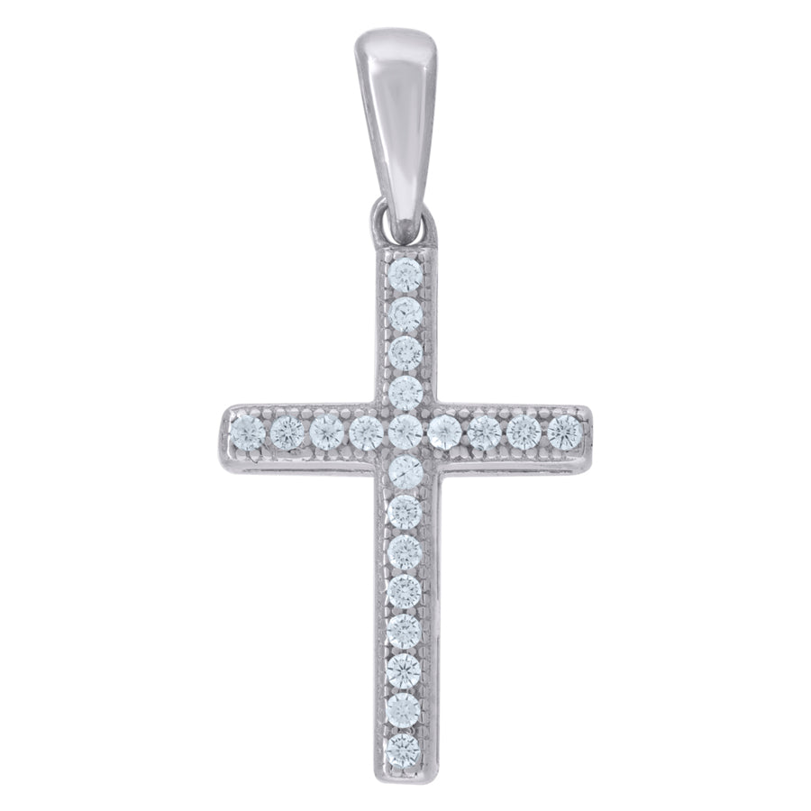 925 Sterling Silver & Cz Pendant