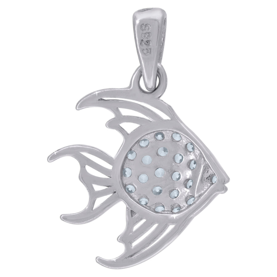 925 Sterling Silver & Cz Pendant