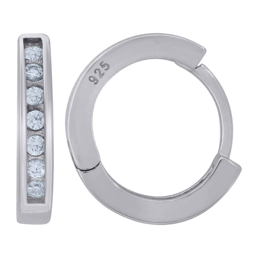 925 Sterling Silver & Cz Earring