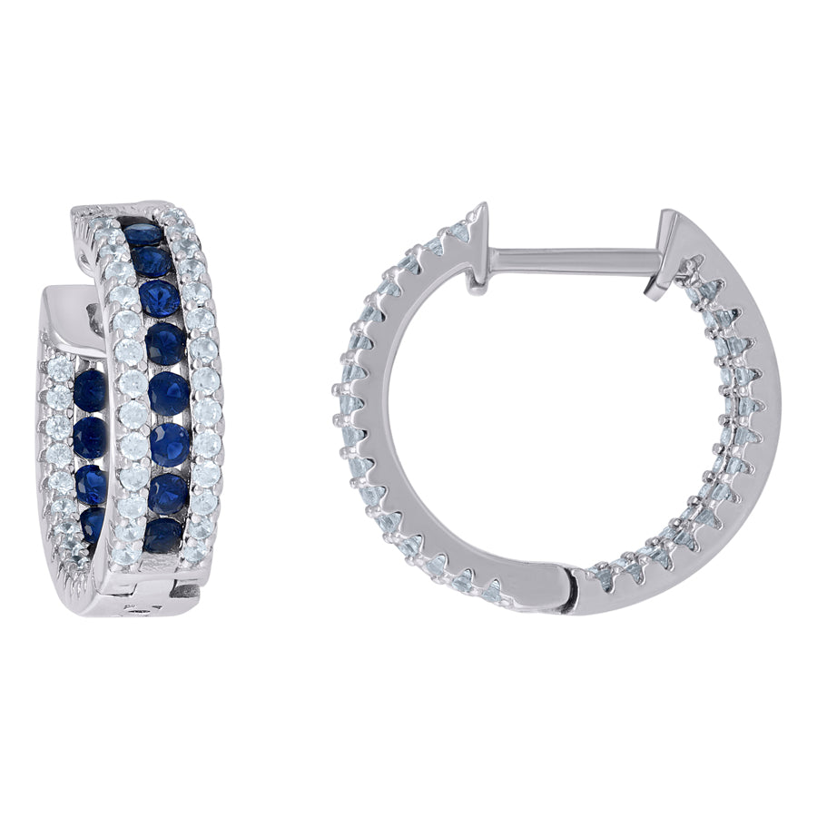 925 Sterling Silver & Cz Earring