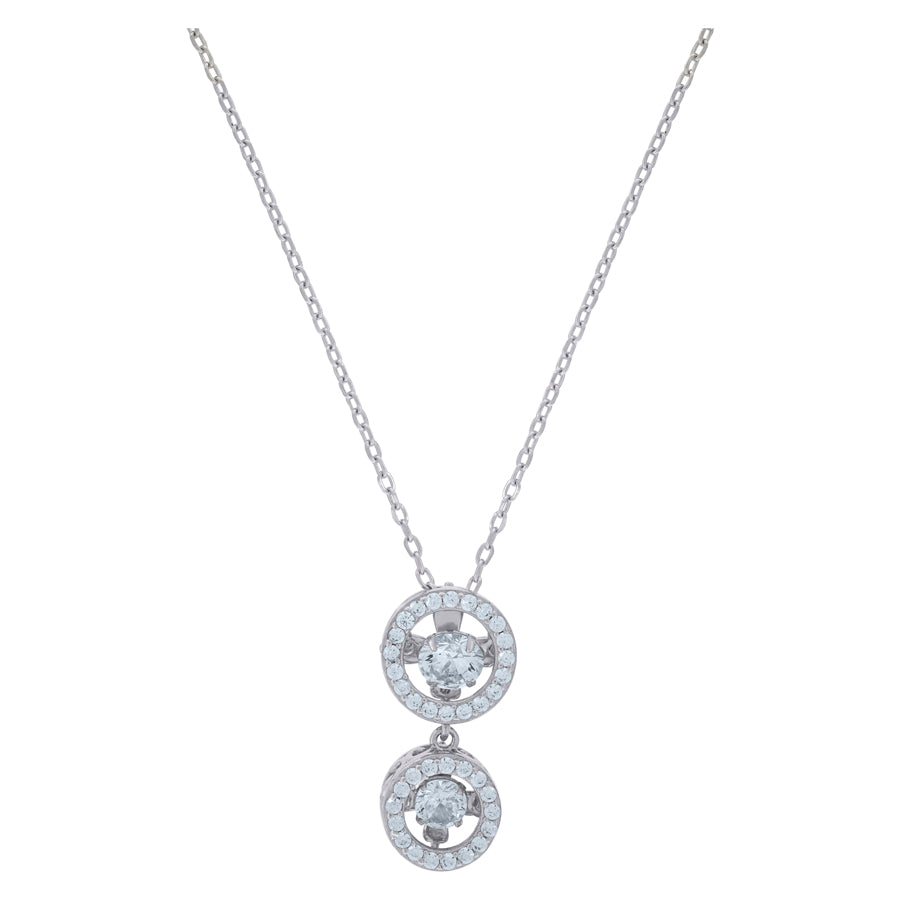 925 Sterling Silver Cz Necklace