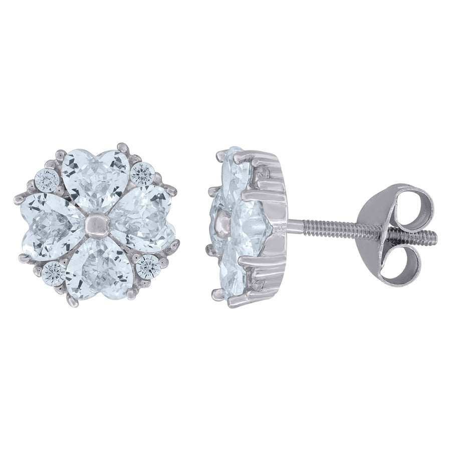 925 Sterling Silver Cz Earring