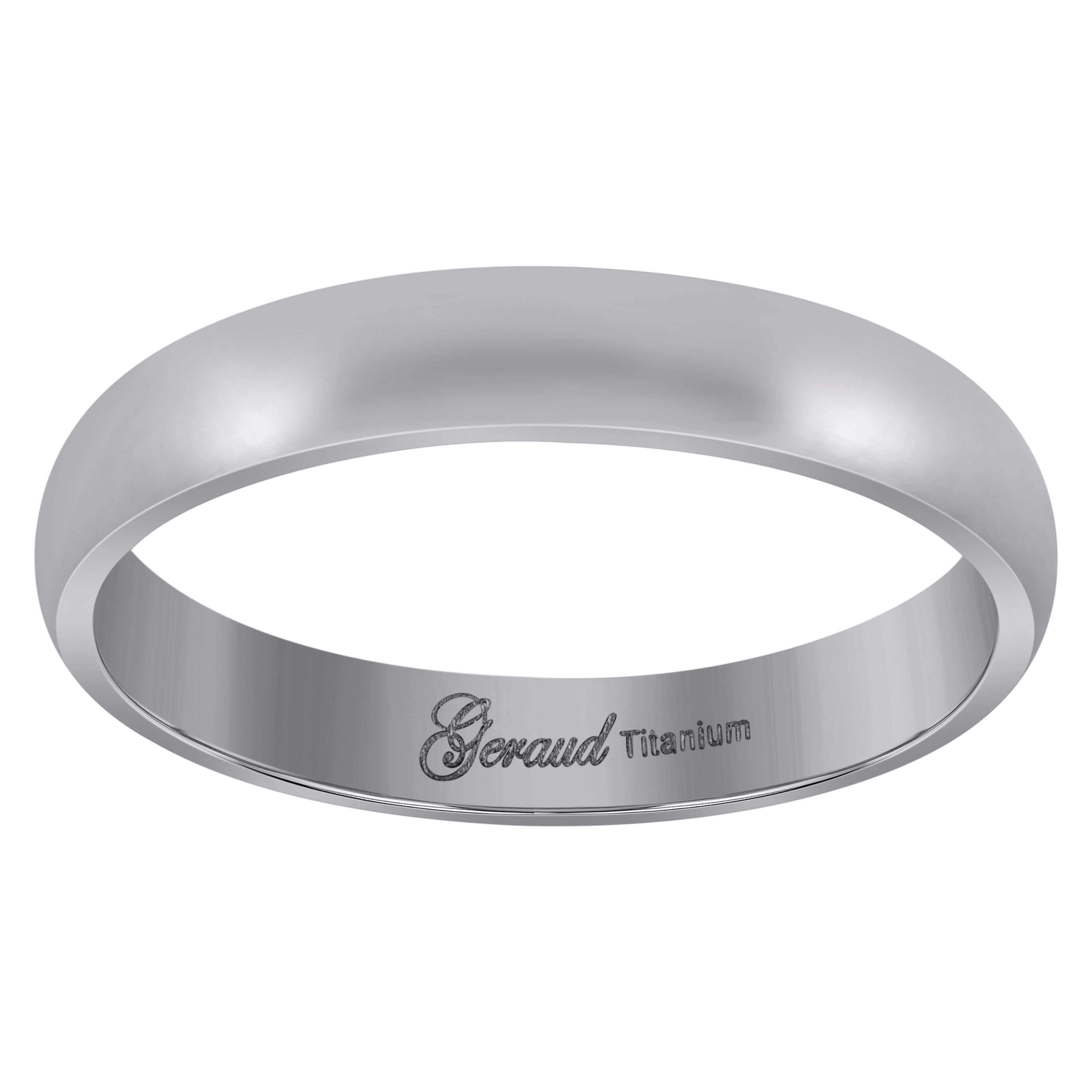 Titanium 4mm Ring