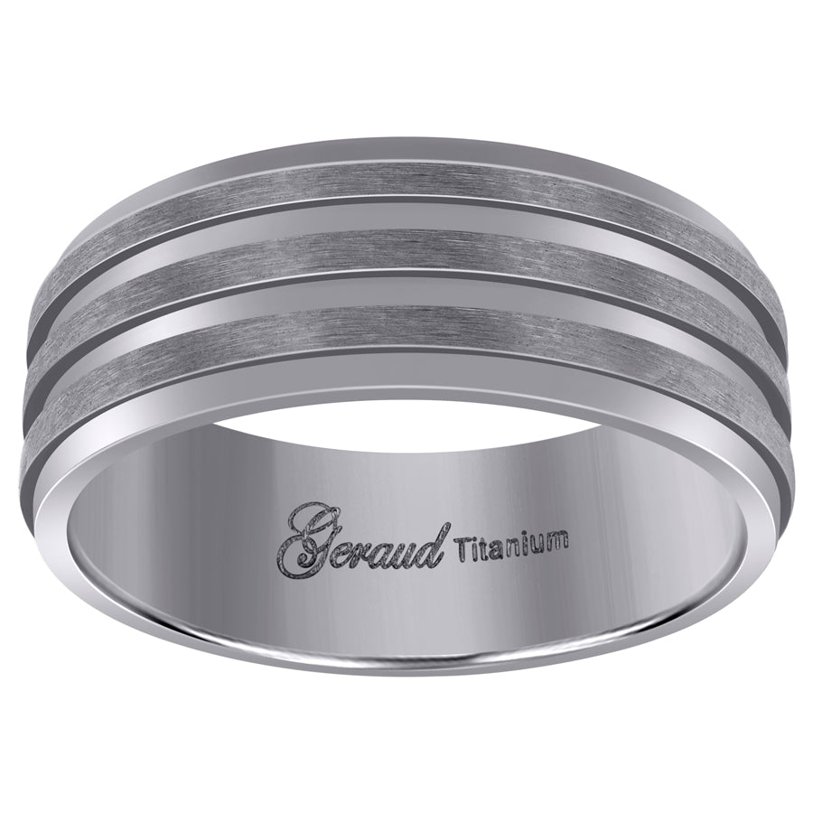 Titanium 8mm Ring