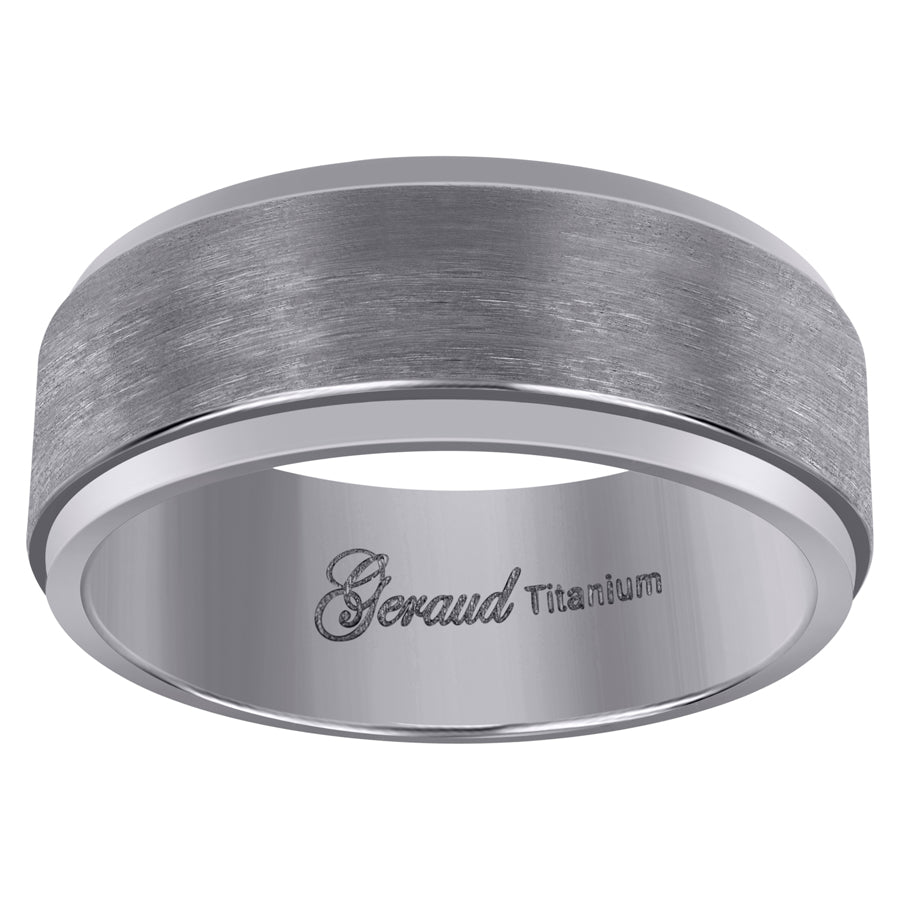 Titanium 8mm Ring
