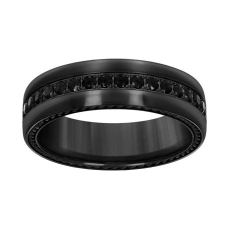 Stainless Steel Cz Band 7mm S8-S12