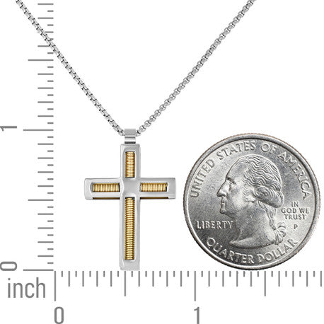 Stainless Steel Pendant Necklace 24"