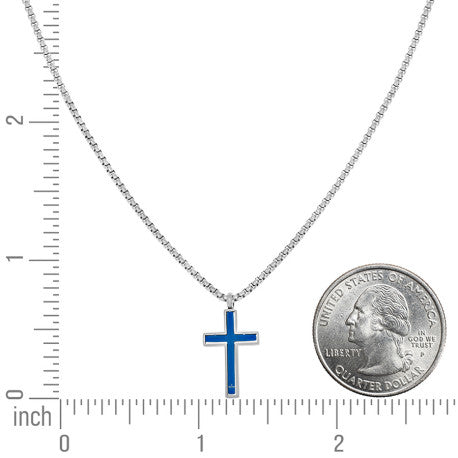 Stainless Steel Pendant With Chain Necklace 20"