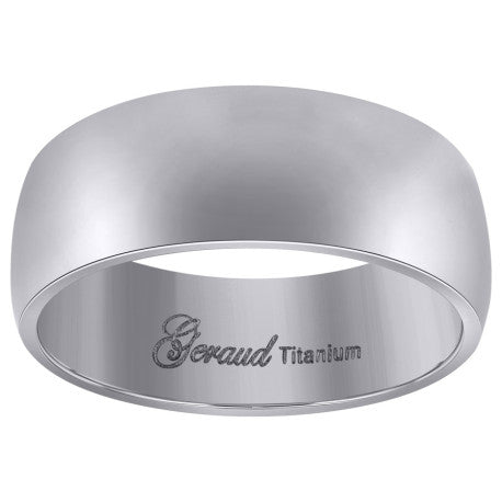 Titanium 8mm Ring