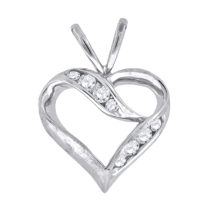 925-Cz Heart Pendant