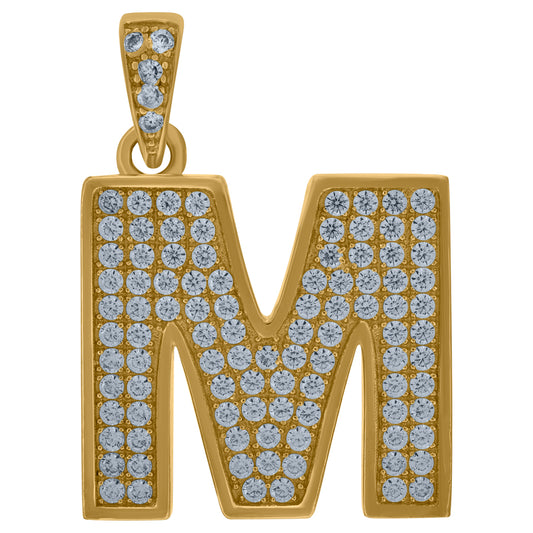 10Kt-Gold Pendant "M"