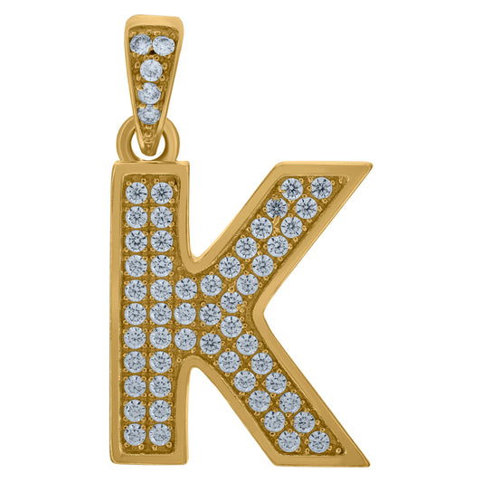 10Kt-Gold Pendant "K"