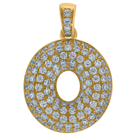 10Kt Gold Number "0" Pendant