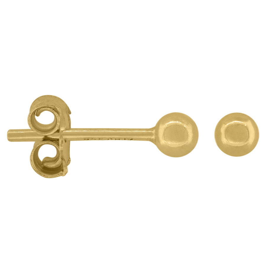 3mm-925 Ball-Stud Earring