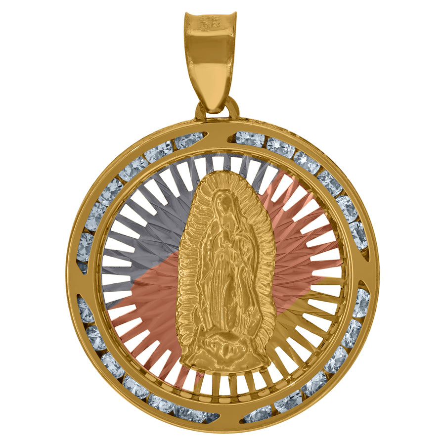 10Kt Gold Cz Pendant