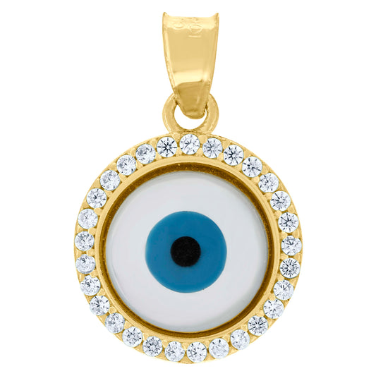 10K Gold Cz Pendant