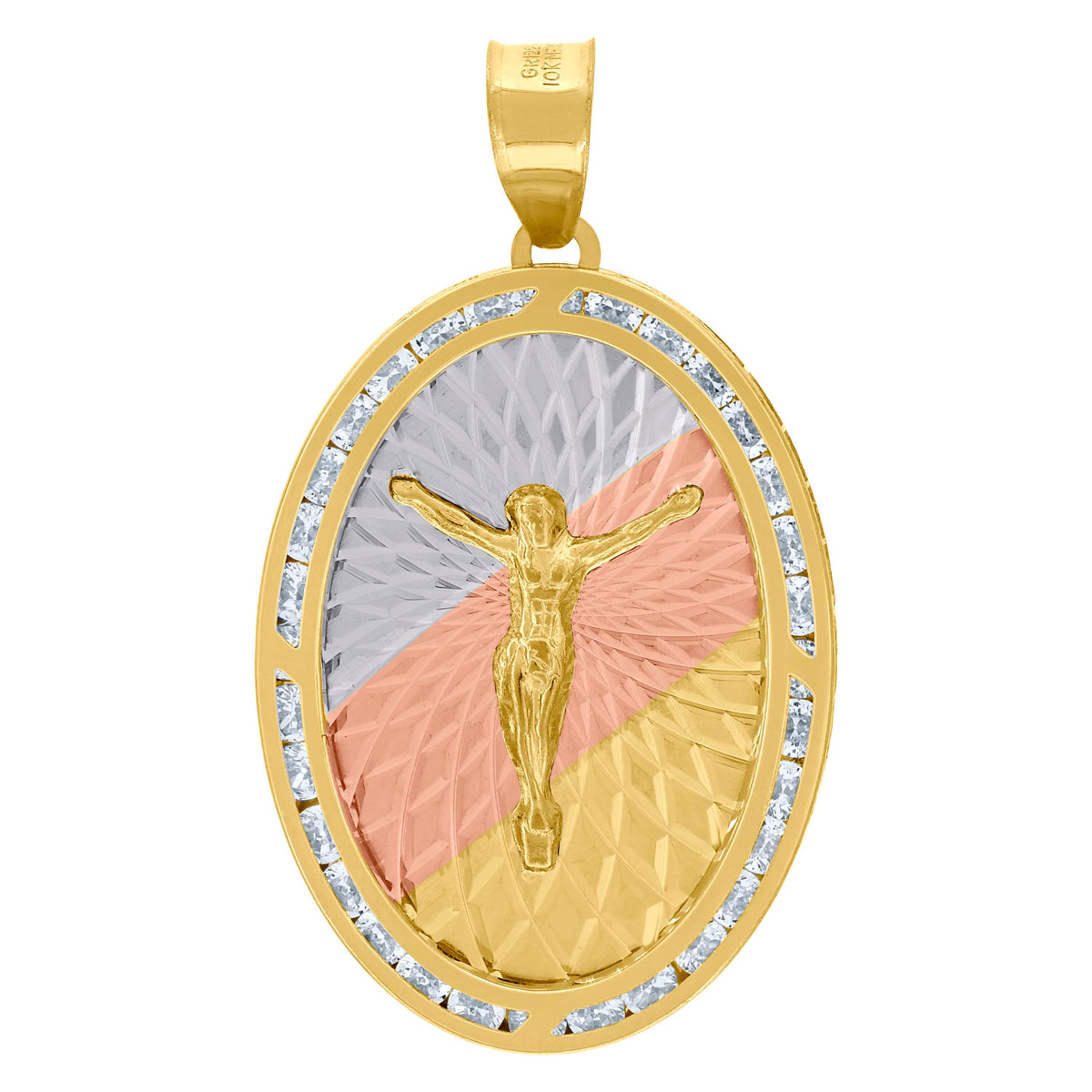 10Kt Gold Tri-Color Pendant