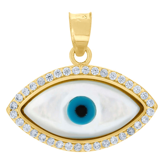 10K Gold Cz Pendant