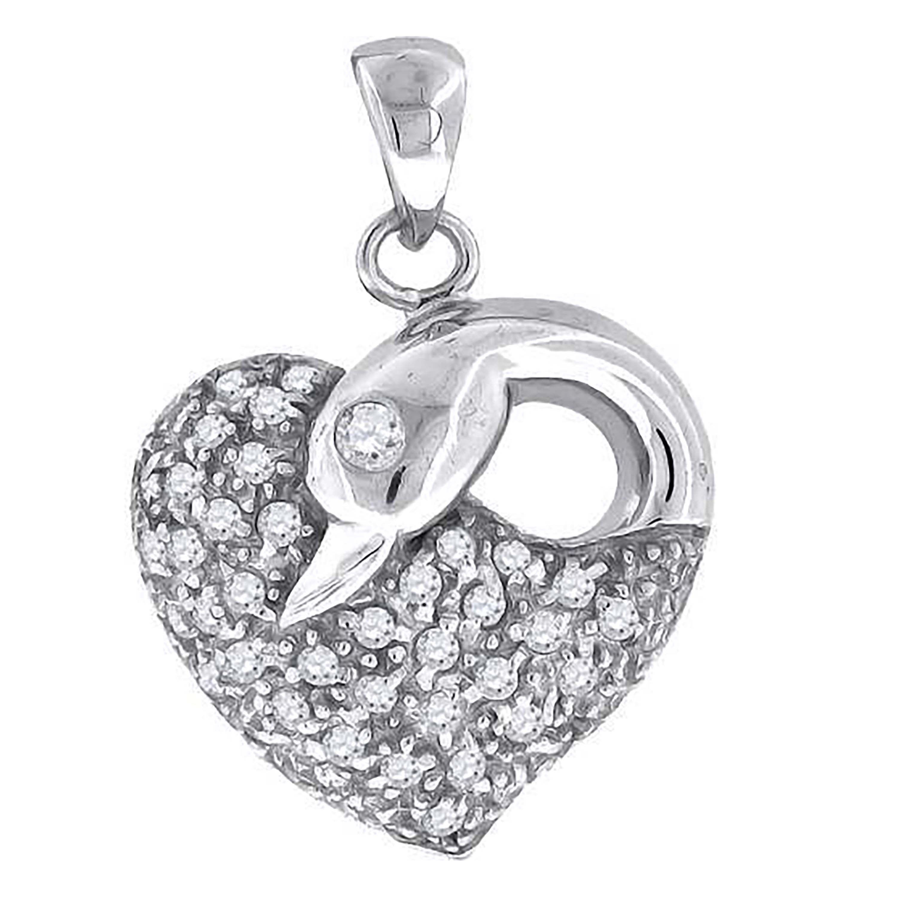 925-Cz Heart Pendant