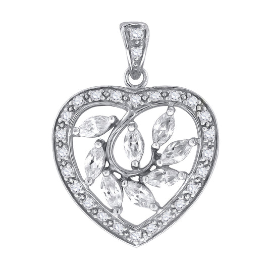 925-Cz Heart Pendant