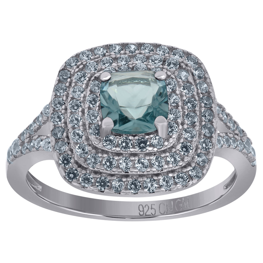 925 Sterling Silver Cz Ring