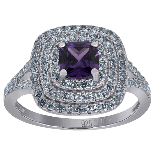925 Sterling Silver Cz Ring