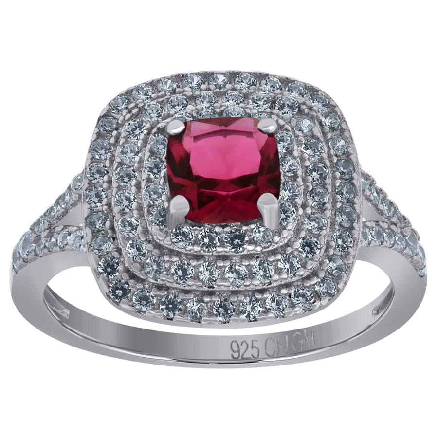 925 Sterling Silver Cz Ring