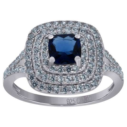 925 Sterling Silver Cz Ring